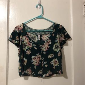 Floral crop top